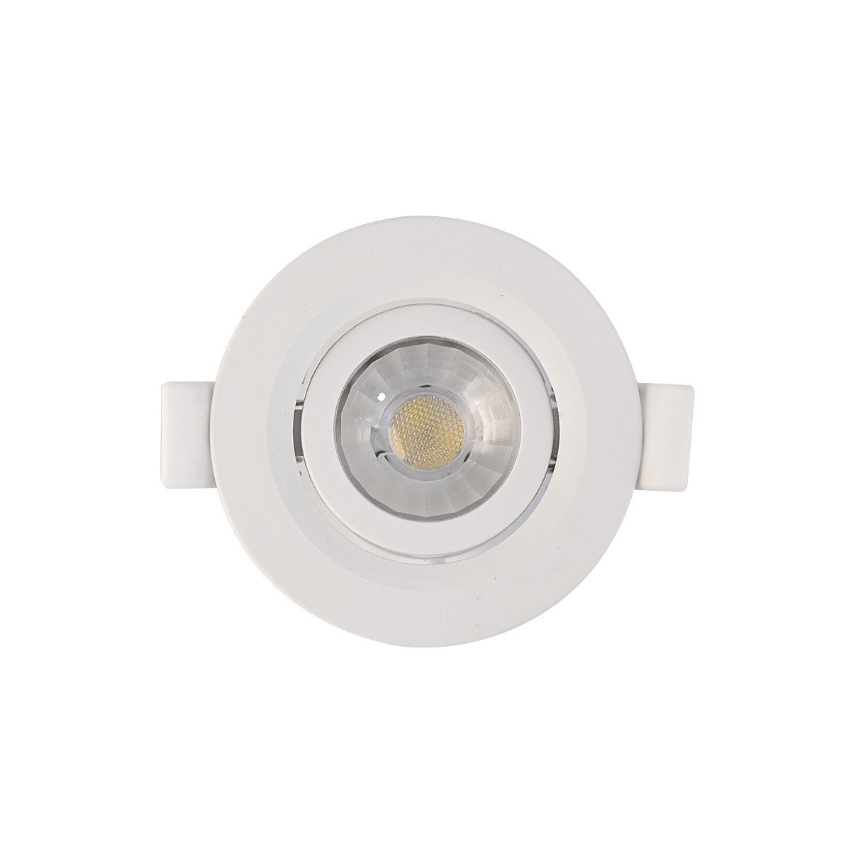 Spot Led De Embutir Redondo Branco 7w Mbled 3000k Luz Quente Amarela