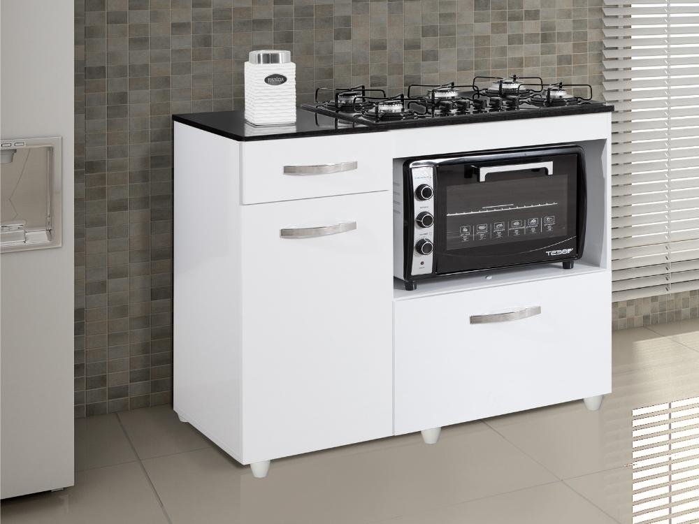 Balc O Para Cooktop Bocas Violeta Branco Madeiramadeira