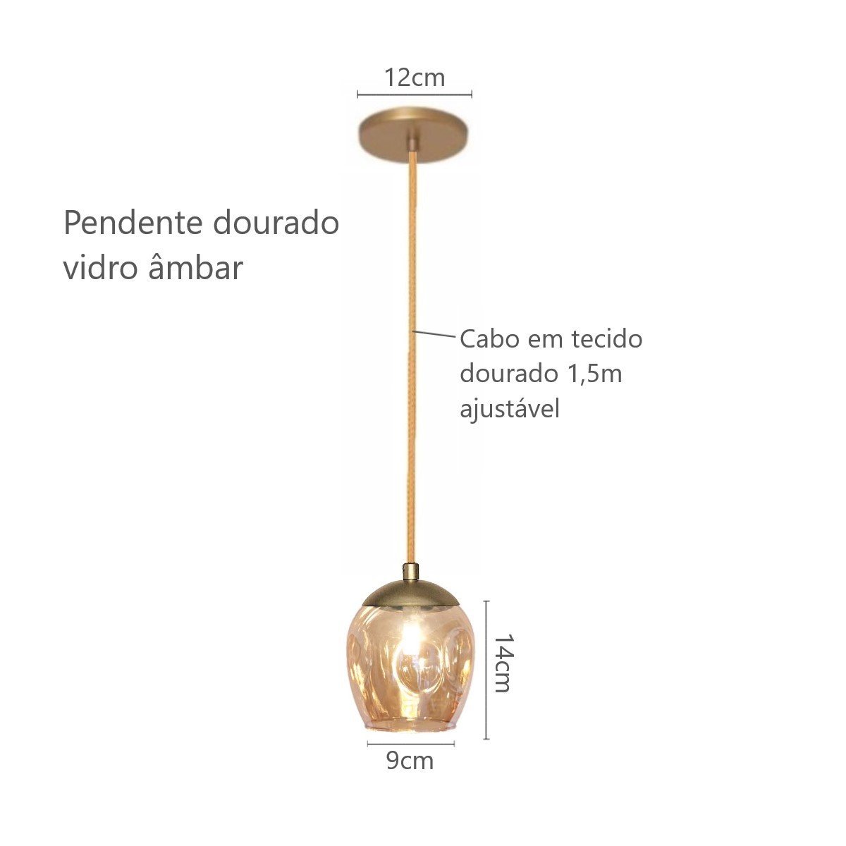 Pendente Krypton Mesa Bancada Balcão Cabeceira de Cama Led Arevo