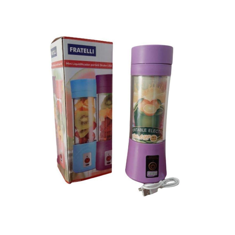 Mini Liquidificador Roxo Shakeira Portátil Usb Fratelli MadeiraMadeira