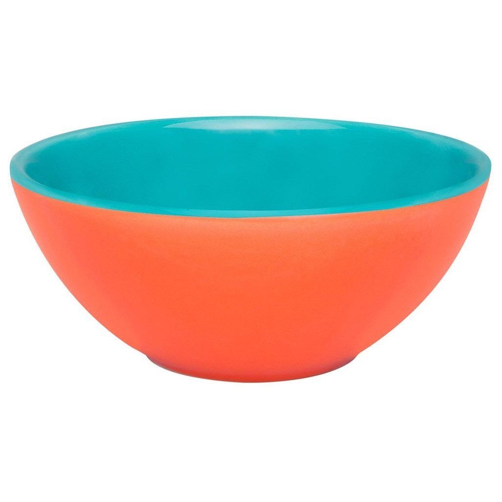 Kit Tigelas Bowl Bicolor Laranja E Verde Oxford Cer Mica Ml