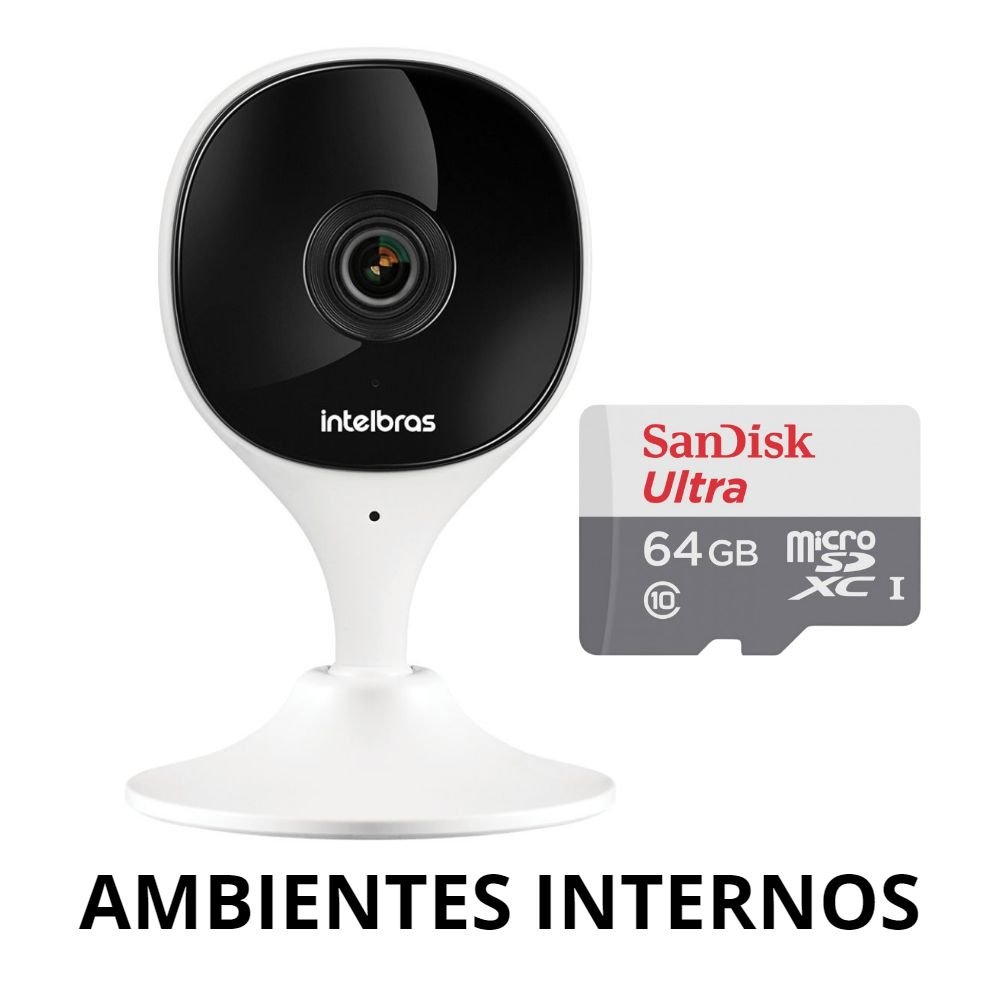 Kit Cameras Intelbras Wi Fi Interna IMX C Externa IM5 SC IMX C IM5