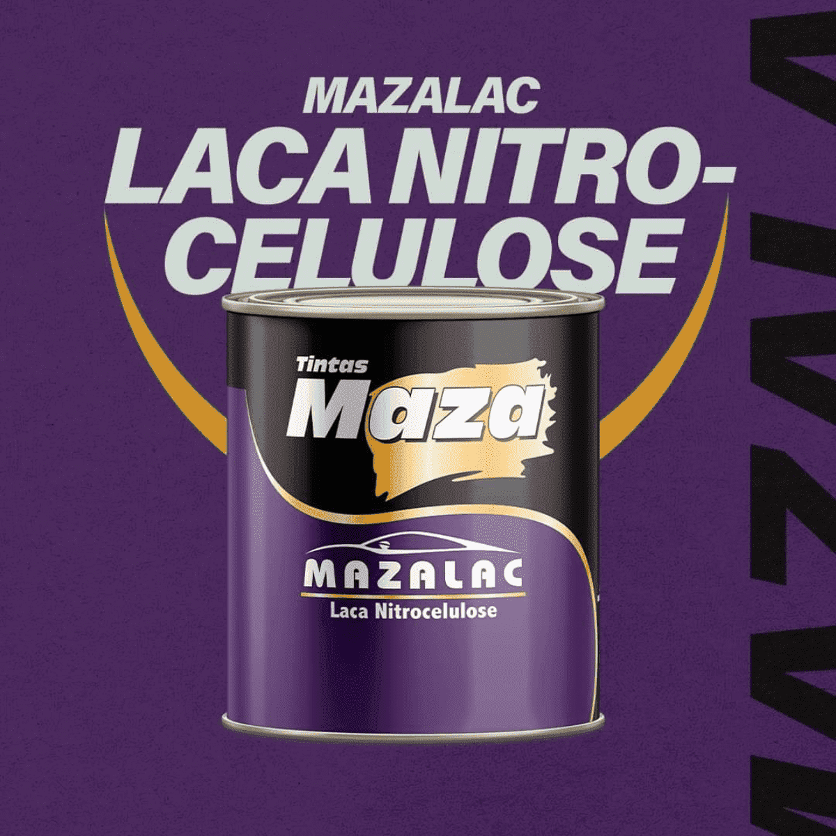 Laca Nitrocelulose Acetinada Branco Mazalac Galão 3 6 LTS MadeiraMadeira