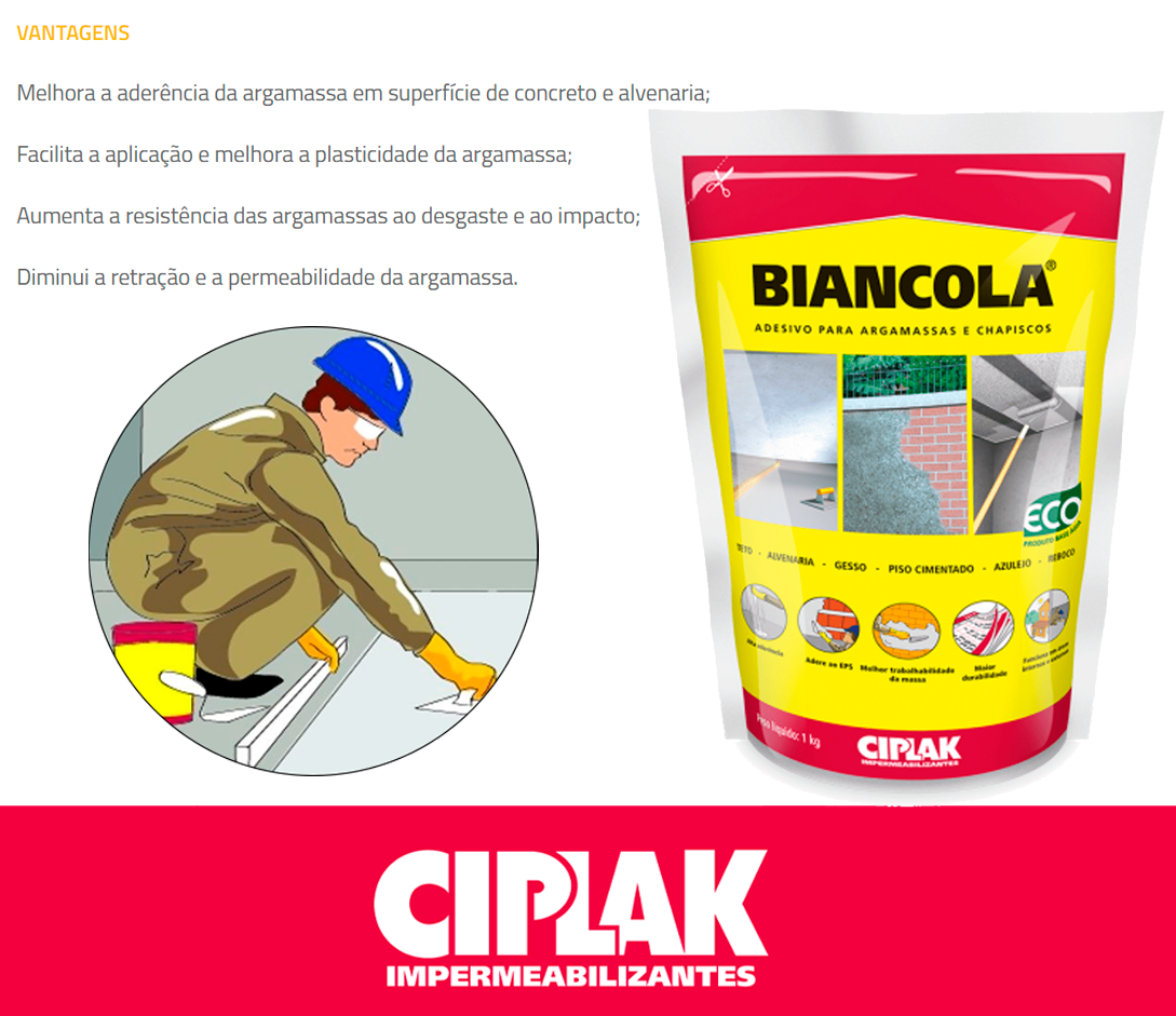 Adesivo Para Argamassa Biancola Kg Ciplak Madeiramadeira