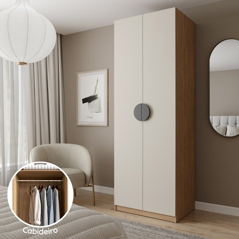 Guarda-Roupa Modulado Joy com Cabideiro CabeCasa MadeiraOriginals