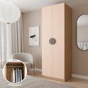 Ver imagem 3 de Guarda-Roupa Modulado Joy com Cabideiro CabeCasa MadeiraOriginals