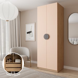 Guarda-Roupa Modulado Joy com Gaveteiro CabeCasa MadeiraOriginals