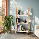 Ver imagem 1 de Estante Escada Cavalete 3 Prateleiras Tropical Madeira Maciça CabeCasa MadeiraOriginals