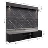 Painel para TV até 65 Polegadas Ripado com Marmorizado 3D e LED Azaléia CabeCasa MadeiraOriginals - 2