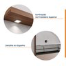 Painel para Tv até 65 Polegadas Ripado e Led Azaléia Cabecasa Madeiramadeira - 3