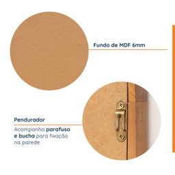Espelho Oval de Base Reta com Moldura Magnólia 160cmx49cm CabeCasa MadeiraMadeira - 4