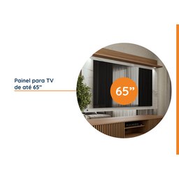 Painel para Tv até 65 Polegadas Ripado e Led Azaléia Cabecasa Madeiramadeira - 5