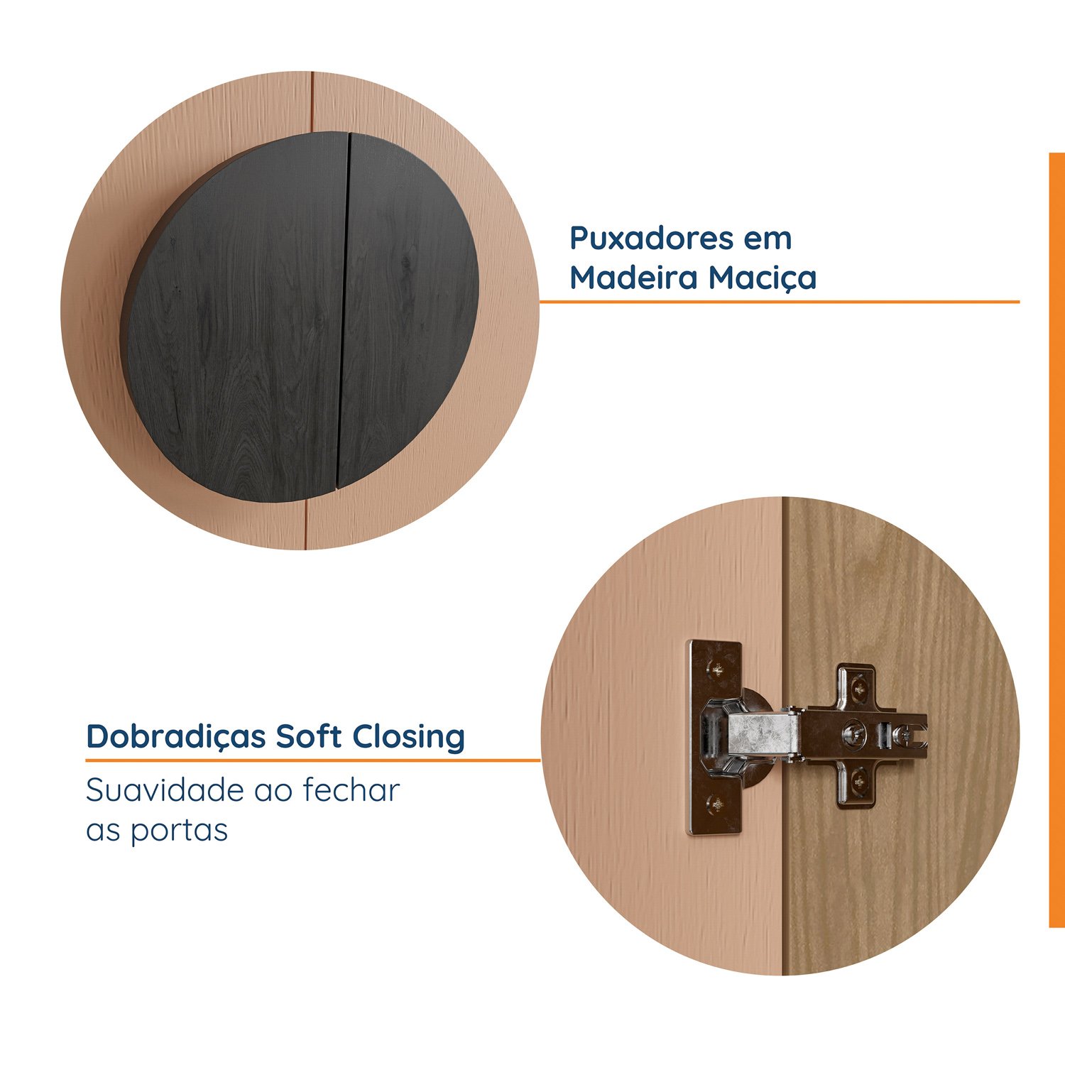 Guarda-Roupa Modulado Joy Nichos com Cabideiro CabeCasa MadeiraMadeira - 10