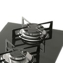 Ver imagem 3 de Fogão Cooktop Fischer 2 Bocas Gás Dominó, Mesa Vidro - Preto