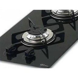 Fogão Cooktop Fischer 2 Bocas Gás Dominó, Mesa Vidro - Preto - 2