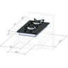Fogão Cooktop Fischer 2 Bocas Gás Dominó, Mesa Vidro - Preto - 4