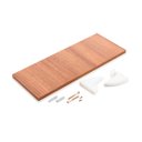 Ver imagem 3 de Kit Prateleira Mel (Selo Fsc) 60 x 20 cm com Suportes Brancos e Kit para Fixação Bemfixa