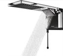 Ver imagem 7 de Chuveiro Lorenzetti Preto / Cromado Acqua Duo Ultra 220v/7800w