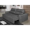 Ver imagem 4 de Sofá 4 Lugares Cavan Retrátil e Reclinável Suede Amassado Cinza - Rifletti