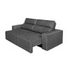 Sofá 4 Lugares Cavan Retrátil e Reclinável Suede Amassado Cinza - Rifletti - 3