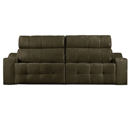 Sofá 4 Lugares Connect Retrátil e Reclinável 2,50M Suede Amassado Marrom - 5