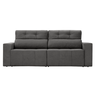 Sofá 4 Lugares Triunfo Retrátil e Reclinável 2.20M Suede Amassado Cinza - 3