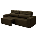 Ver imagem 2 de Sofá 4 Lugares Triunfo Retrátil e Reclinável 2.20M Suede Amassado Marrom