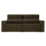 Sofá 4 Lugares Triunfo Retrátil e Reclinável 2.20M Suede Amassado Marrom - 3