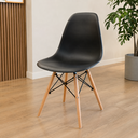Ver imagem 2 de Cadeira Charles Eames Eiffel Preta em Polipropileno para Sala de Jantar e Cozinha