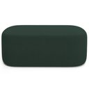 Ver mais imagens de Cabeceira Cama Box 100cm Lanna com Puff Recamier Doha W01 Suede Verde Musgo - Lyam Decor