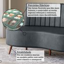 Ver imagem 7 de Sofá Living 2 Lugares com Pés em Madeira Maciça 160cm Roseau Yescasa