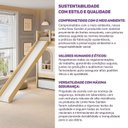 Ver imagem 5 de Escorregador para Beliche Reversível New Garden Casatema MadeiraOriginals Branco/Marrom
