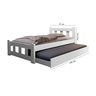 Cama Solteiro Pop para Crianças Adolescente Retrô com Auxiliar:branco - 3