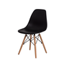 Kit 4 Cadeiras Charles Eames Eiffel Wood Base Madeira - Preta PROLAR - 2