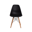 Ver imagem 3 de Kit 4 Cadeiras Charles Eames Eiffel Wood Base Madeira - Preta PROLAR