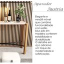 Ver imagem 2 de Aparador Hall de Entrada Sala Quarto Áustria Pés de Madeira Moderno Tampo Off White