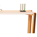 Ver imagem 4 de Aparador Hall de Entrada Sala Quarto Áustria Pés de Madeira Moderno Tampo Off White