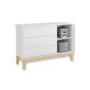 Ver imagem 6 de Jogo de Quarto Bebê Completo 3 Portas Classic Branco Pés Madeira Natural