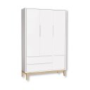 Ver imagem 7 de Jogo de Quarto Bebê Completo 3 Portas Classic Branco Pés Madeira Natural