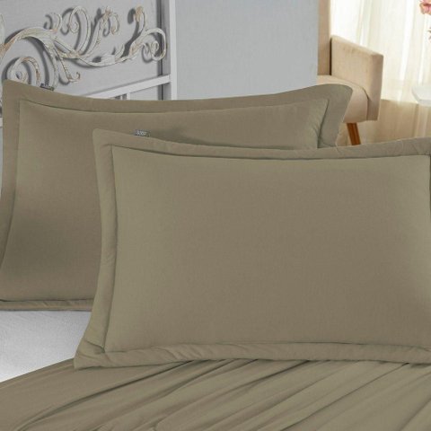 Porta Travesseiro Matelado Nobre 1 Peça Malha 100% Algodão - Avelã