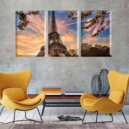 Conjunto de Telas Decorativas Paris Médio - 1