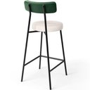 Ver imagem 7 de Kit 06 Banquetas Baixa Bar Cozinha e Sala de Jantar Milão L02 Facto Verde Linho Cru - lyam decor