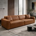 Ver imagem 3 de Sofá 3 Lugares para Sala Living 248cm Boracay K01 Couríssimo Camel - Lyam Decor