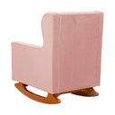 Ver imagem 6 de Poltrona C/ Puff Balanço Amamentação Aurora Veludo Rosa - Lm Decor