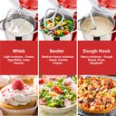 Ver imagem 3 de Kitchen In The Box Stand Mixer, 10 Vel., 4.5qt+5qt Vermelho