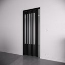 Ver imagem 1 de Porta Sanfonada Pvc Translucida 260x96 Preto