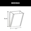 Ver imagem 4 de Arandela Luminária Decorativa Madeira Quadrada Vazado Aletado 10x13cm Soq G9 Cor:marfim