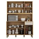 Ver imagem 2 de Armário de Cozinha Ambiente Rubi Cinamomo Off White - Valdemóveis