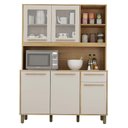 Ver imagem 1 de Armário de Cozinha Ambiente Rubi Cinamomo Off White - Valdemóveis