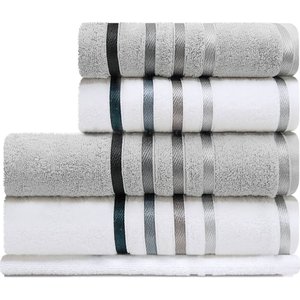 Jogo de toalhas Banhão Gigante Karsten Lumina 5 Peças - Fio Penteado - Emcompre